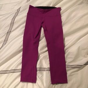 COPY - Lululemon Pink & Black Cropped Reversible …